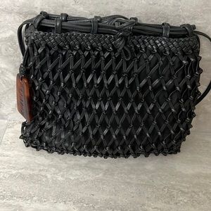 Chanel Vintage Resin woven bucket bag.